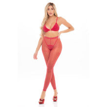 Pink Lipstick Tall Order 3 Piece Women Legging Set Secondary image