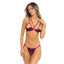 Rene Rofe I Like It Rough Women Sexy Bra and Panty Set Burgundy Rene Rofe