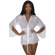 Exposed Lingerie Womens Flowing Short Robe Exposed Lingerie Main image