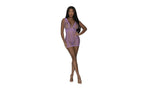 Exposed Lingerie Criss Cross Cutout Seamless Mini Dress OS Exposed Lingerie