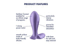 Satisfyer Intensity App Control Anal Pleasure Plug Purple Satisfyer