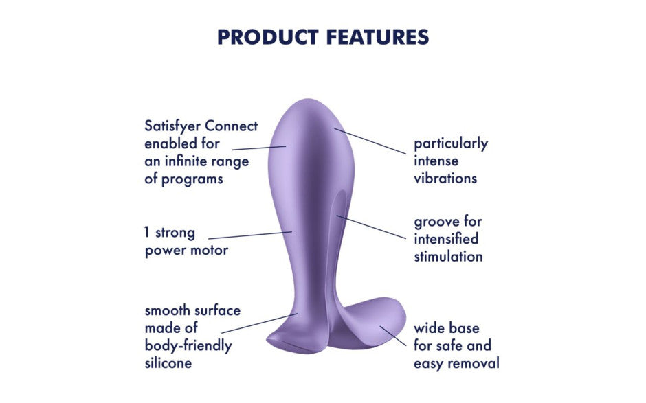 Satisfyer Intensity App Control Anal Pleasure Plug Purple Satisfyer