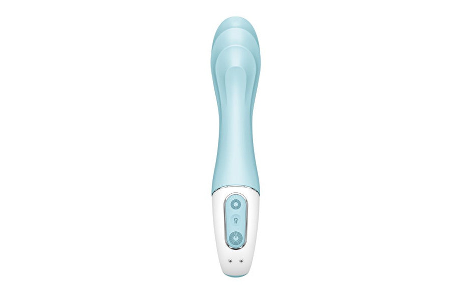 Satisfyer Air Pump Vibrator 5+ App Controlled G Spot Vibrator Blue Satisfyer