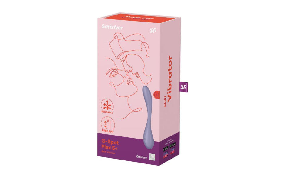 Satisfyer Flex 5+ Multi Function App Contolled G Spot Vibrator Lilac Satisfyer