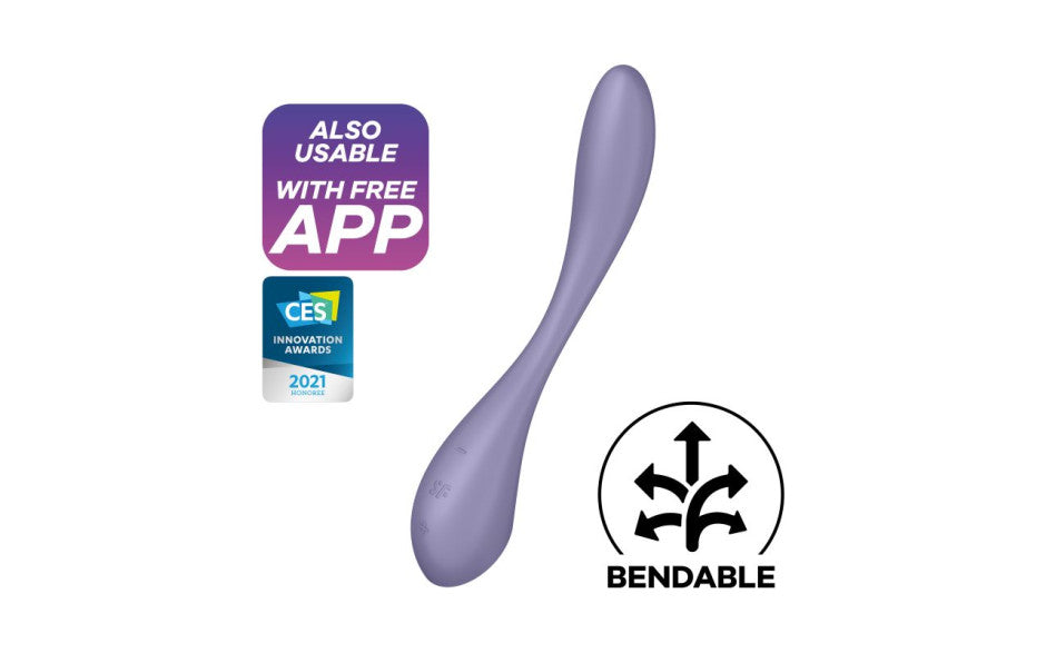 Satisfyer Flex 5+ Multi Function App Contolled G Spot Vibrator Lilac Satisfyer