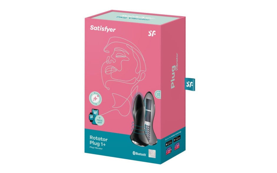 Satisfyer Rotator Plug 1+ App Connected Anal Vibrator Black Satisfyer