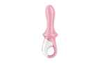 Satisfyer Air Pump Booty 5+ App Controlled Silicone Anal Vibrator Red Satisfyer