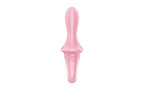 Satisfyer Air Pump Booty 5+ App Controlled Silicone Anal Vibrator Red Satisfyer