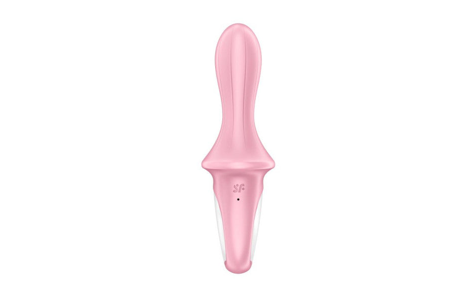 Satisfyer Air Pump Booty 5+ App Controlled Silicone Anal Vibrator Red Satisfyer