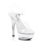 Ellie Shoes Clear Sandal With 6 Inch Stilettos Ellie Shoes