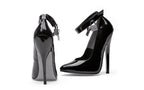 Ellie Shoes 6 Inch Fetish Pump With Lock and Key Black Ellie Shoes