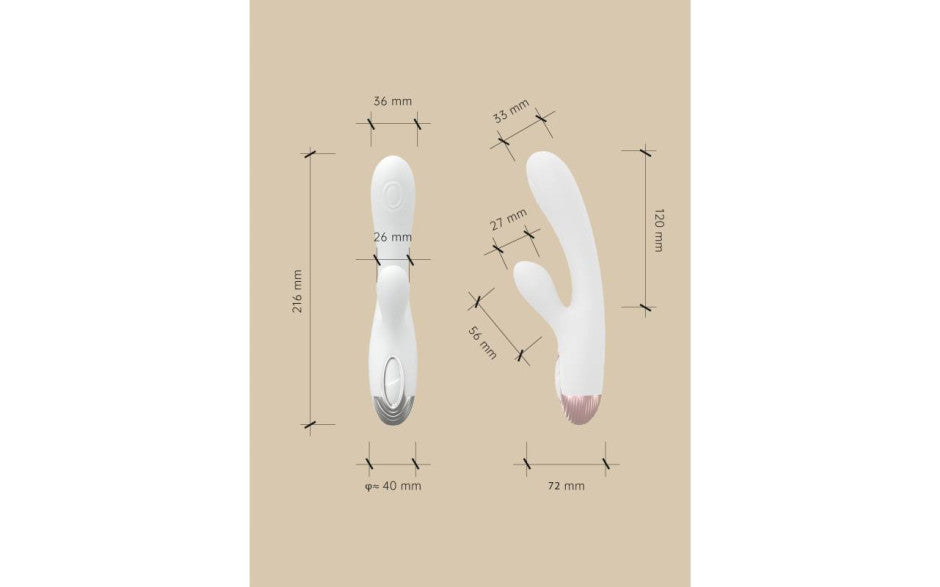 Drywell Pada Rabbit & G Spot Pulsing Vibrator Drywell