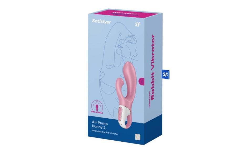 Satisfyer Air Pump Bunny 2 G Spot Rabbit Vibrator Pink Satisfyer