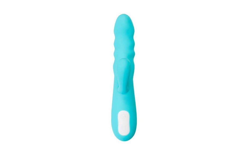 JOS Merry Swirl 10 Function Rotating Shaft Rabbit Vibrator Blue JOS