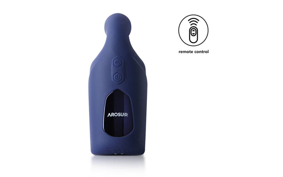 Arosum PulsateX Rechargeable Male Shaft Masturbator & Glans Stimulator Arosum