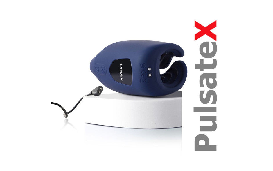 Arosum PulsateX Rechargeable Male Shaft Masturbator & Glans Stimulator Arosum Main image