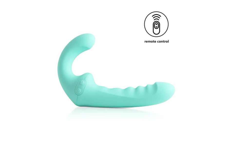 Arosum VibraTwin Remote Controlled Rechargeable Come Hither Strapless Strap On Arosum Main image