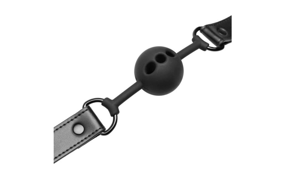 Bedroom Fantasies Breathable Silicone Ball Gag Black