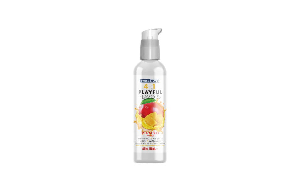 Swiss Navy Playful Flavours 4 In 1 Flavoured Lubricant 4 Oz Swiss Navy