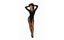 Dreamgirl Lingerie Seamless Opaque & Fishnet Bodystocking Black Dream Girl Lingerie