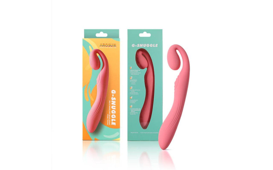 Arosum G Snuggle Ultrasoft Sprout Shaped Unisex Rechargeable G Spot Vibrator Arosum