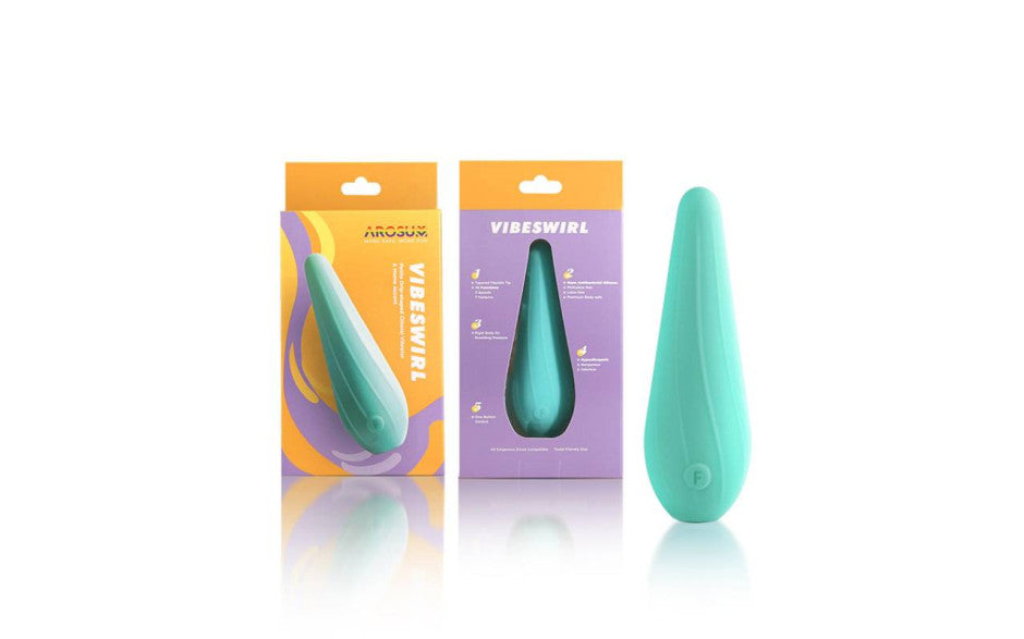 Arosum VibeSwirl Drip Shape Rechargeable Personal Vibrator Secondary image