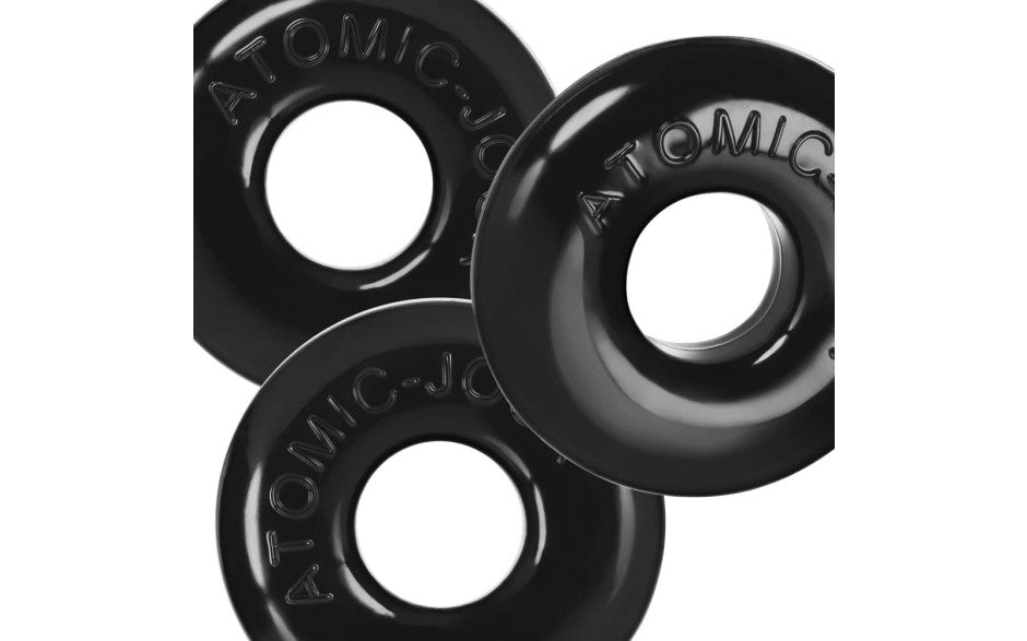 OxBalls Ringer Max Cock Ring Set 3 Piece Black OxBalls Main image