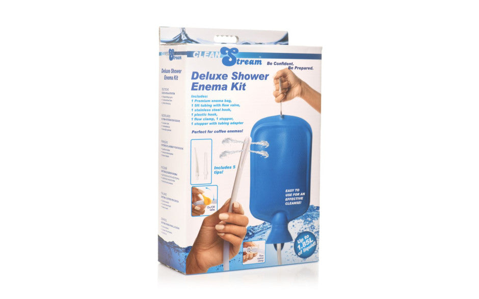XR Brands CleanStream Deluxe Shower Enema Bag & Nozzle Kit XR Brands