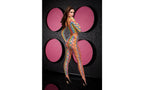 Radiant Rainbow Allure - Fishnet Bodystocking Crop Top & Pants Set Xgen Products