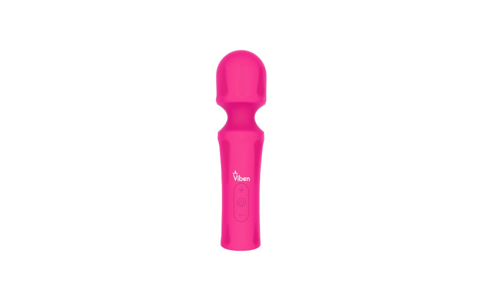 Viben Mighty Muse Vibrating Body Wand Massager Hot Pink Viben