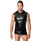 Noir Frenzy Sleeveless Hoodie Noir