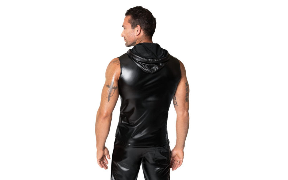 Noir Handmade Frenzy Super Stylish Sleeveless Hoodie Secondary image