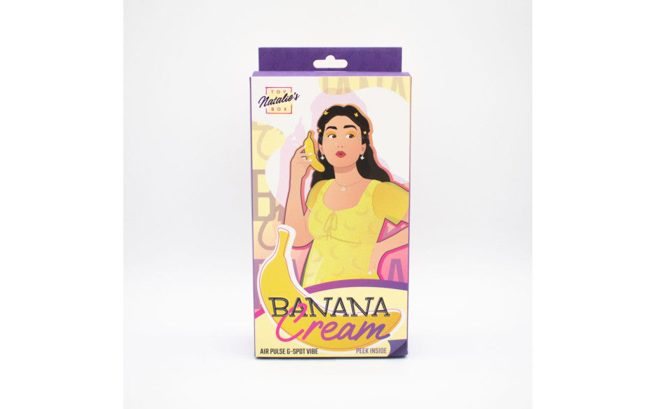 Natalies Toy Box Banana Cream Air Pulse G Spot Vibrator Natalies Toy Box