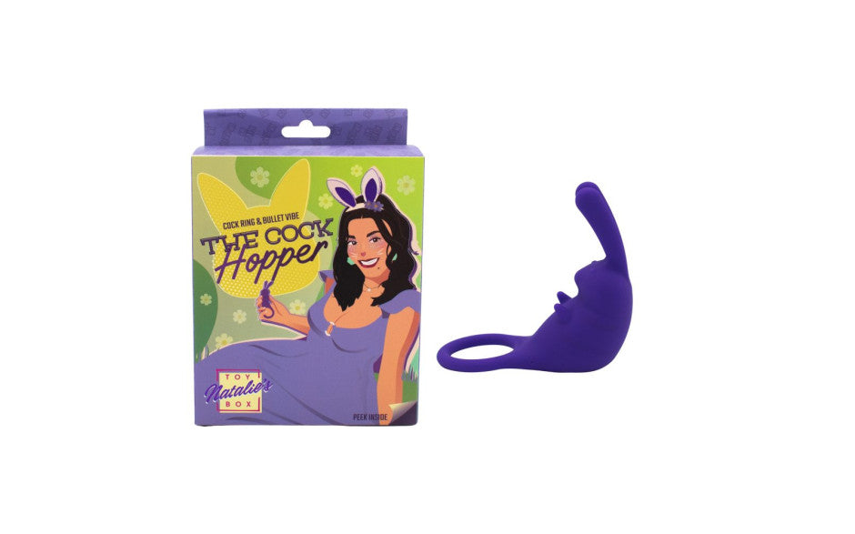 Natalies Toy Box The Cock Hopper Cock Ring & Bullet Vibrator Natalies Toy Box