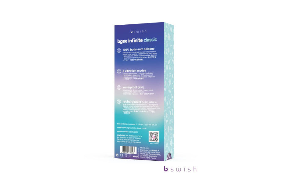 B Swish Bgee Infinite Classic Rechargeable G Spot Vibrator B Swish
