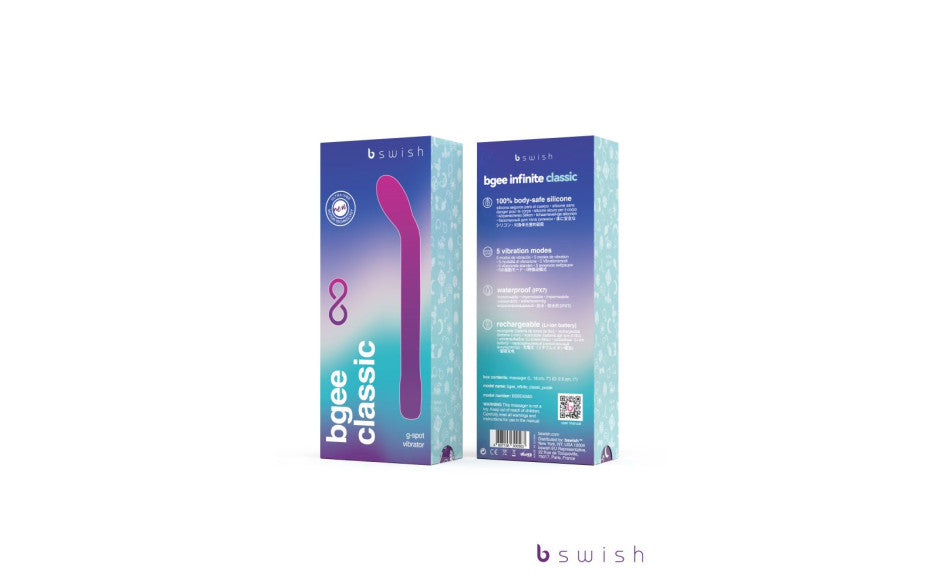 B Swish Bgee Infinite Classic Rechargeable G Spot Vibrator B Swish