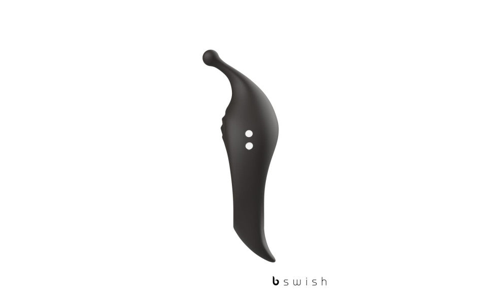 B Swish BCharmed Rhythm Infinite Deluxe Vibrating Cock Ring Black B Swish