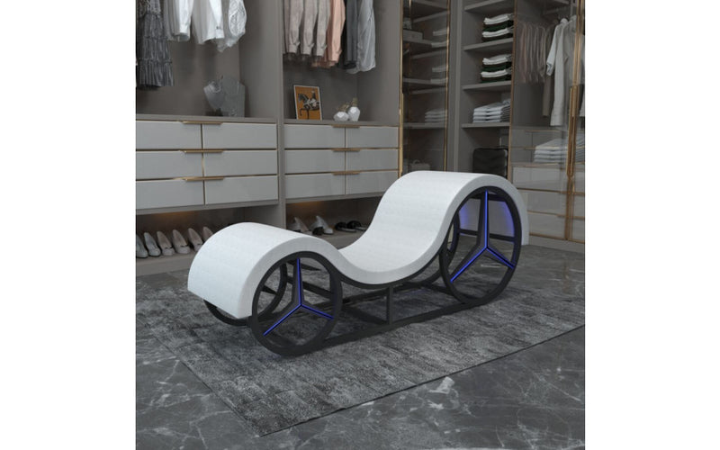Daytona Kama Sutra Mebon Chaise Love Lounge With Metal Frame & LED