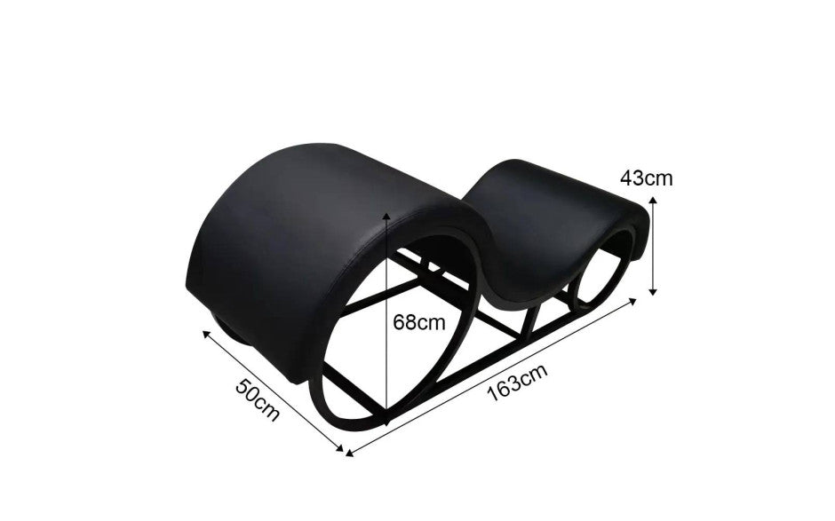 Daytona Kama Sutra Mebon Chaise Love Lounge With Metal Frame & LED Daytona