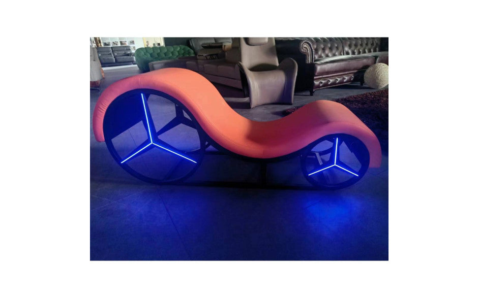 Daytona Kama Sutra Mebon Chaise Love Lounge With Metal Frame & LED