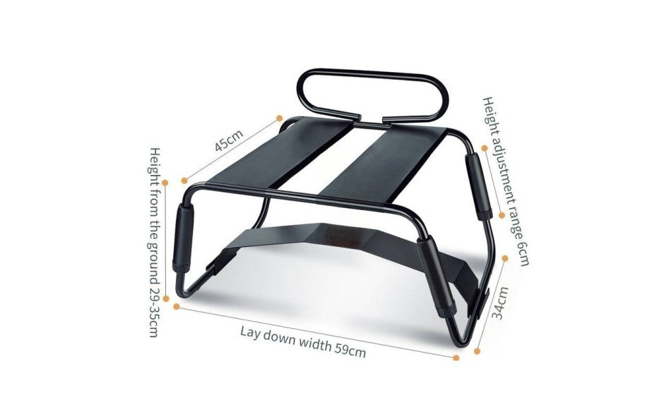 Daytona Sex Chair Adjustable Height With Arch Bridge Black Daytona