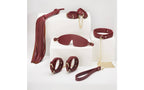 Daytona Deluxe Bondage Play Kit 8 Piece Burgundy Gold Daytona