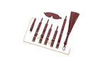 Daytona Deluxe Bondage Play Kit Burgundy Gold 8 Piece Daytona