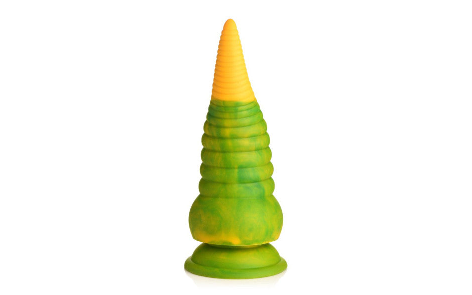 XR Brands Creature Cocks Monstropus 2.0 Vibrating Tentacled Monster Silicone Dildo Green / Yellow XR Brands