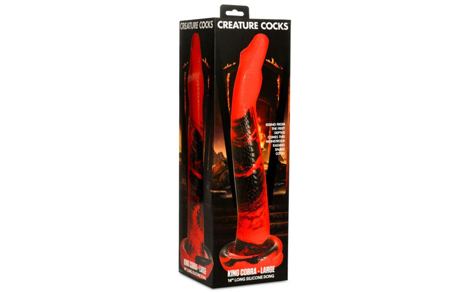 XR Brands Creature Cocks Large King Cobra Long Silicone Dong 14 Inch XR Brands