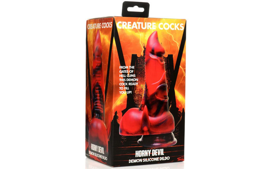 XR Brands Creature Cocks Horny Devil Demon Non Realistic Silicone Dildo XR Brands