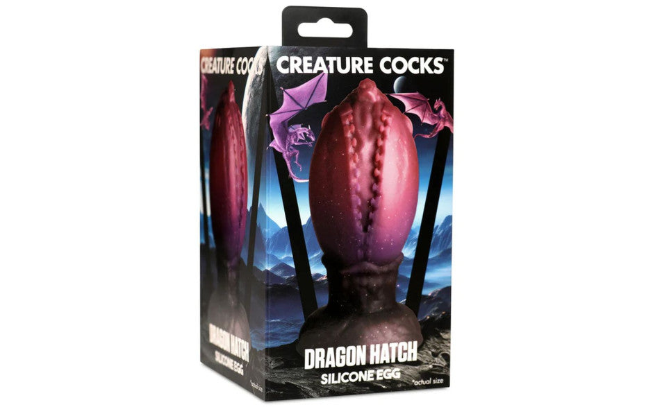 XR Brands Creature Cocks Dragon Hatch Silicone Egg Fantasy Dong XR Brands