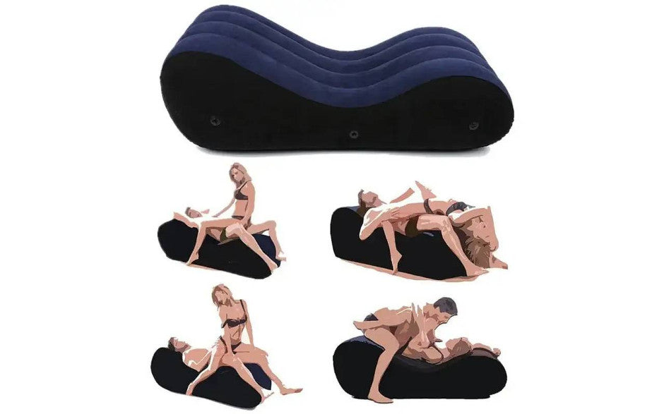 Daytona Large 1.5m Inflatable Suede Love Lounge With Handrail Daytona