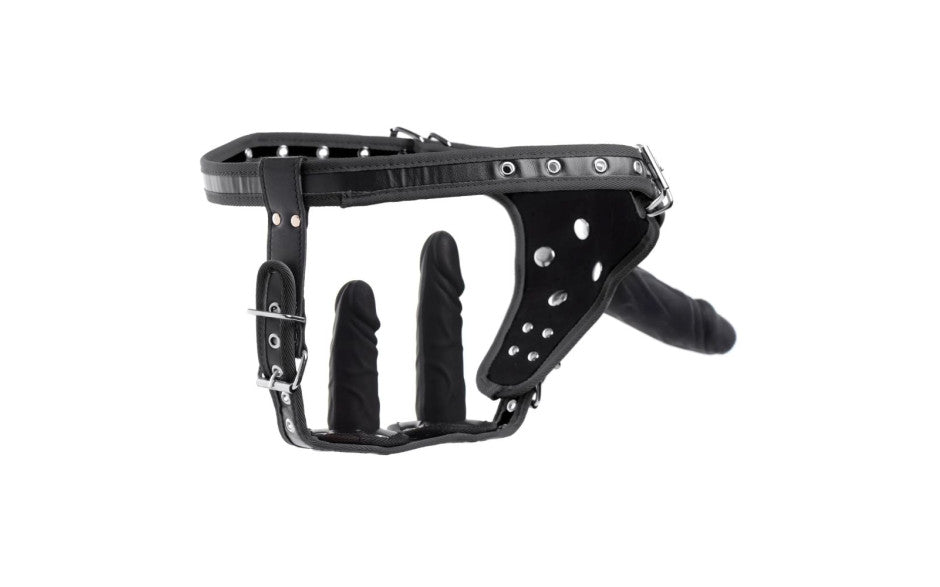 XR Brands Strict Double Penetration Strap On Harness XR Brands