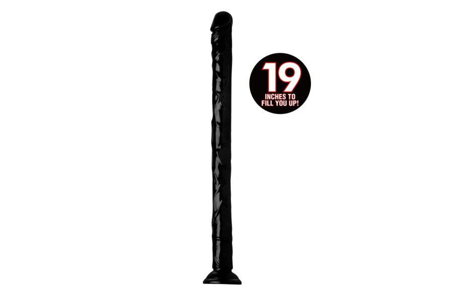 XR Brands Hosed Suction Cup Realistic Anal Dildo 19 Inch XR Brands